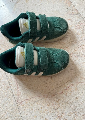 Koyu Yeşil Erkek Çocuk Spor Ayakkabı Velcro