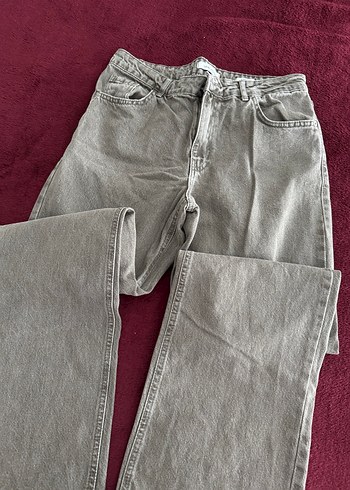 30 Beden haki Renk Bej Regular Fit Günlük Kot Pantolon