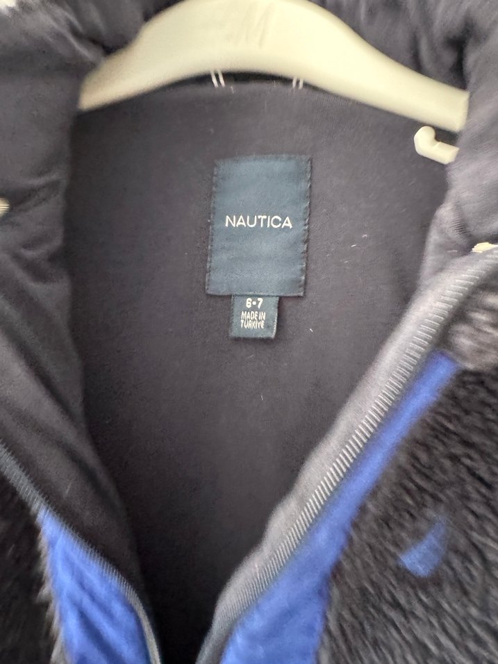 Gri Mavi Peluş Erkek cocuk  Mont - Görsel 5