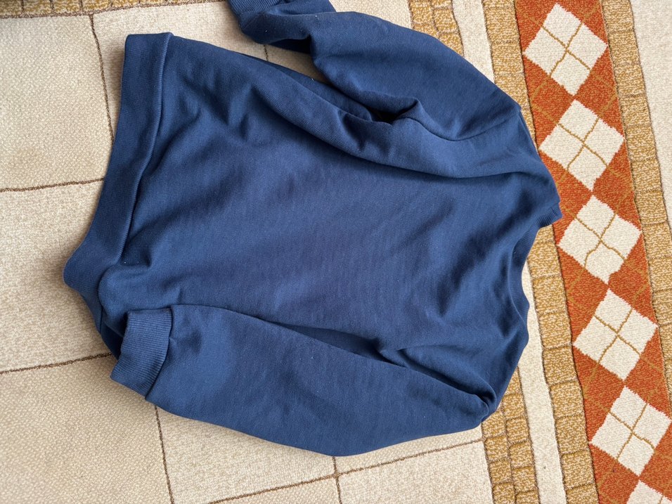 Erkek Çocuk Baskılı Mavi Sweatshirt - Görsel 4