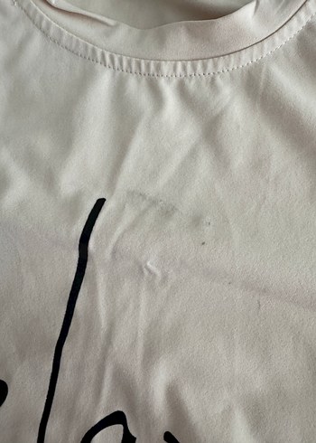 4 Yaş Beden ten rengi Renk Beyaz Baskılı Kısa Kollu çocuk Tişörtü