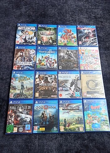 Sony Ps4 oyunları sıfır