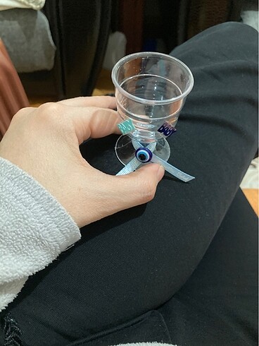 Süslenmiş lohusa şerbeti kadehi