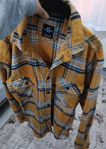 Sarı Ekose Desenli Erkek Gömlek - Görsel 6