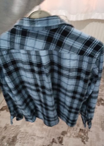 Mavi ekoseli Gömlek - Görsel 2