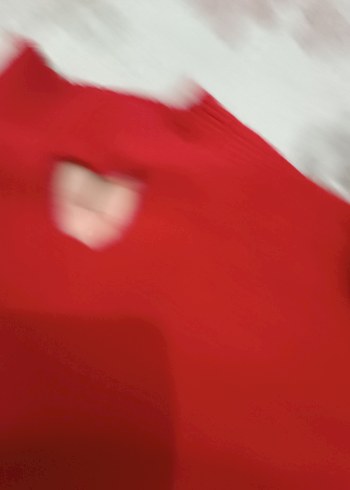 Kırmızı yarım Balıkçı Yaka Kadın Kazak - Görsel 5