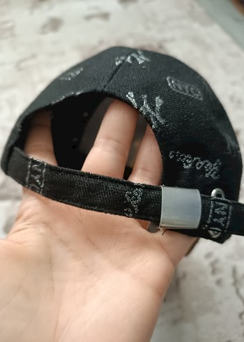 Siyah Kadın Spor Şapka Velcro Ayarlı - Görsel 6