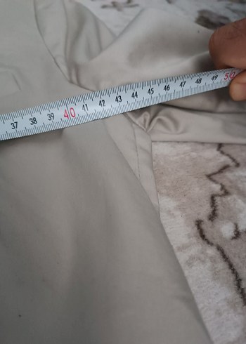 Düğmeli Bej Kadın Blazer Ceket - Görsel 7