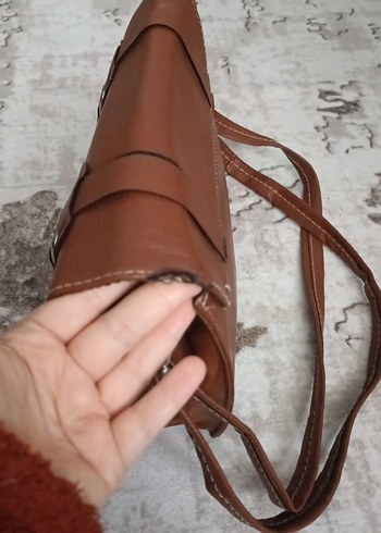 Kahverengi Tokalı Kadın Çanta - Görsel 3