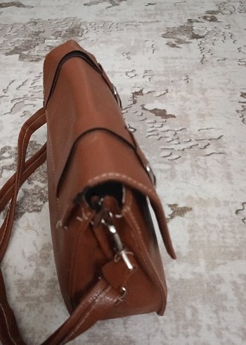 Kahverengi Tokalı Kadın Çanta - Görsel 5