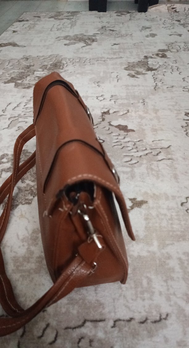 Kahverengi Tokalı Kadın Çanta - Görsel 5