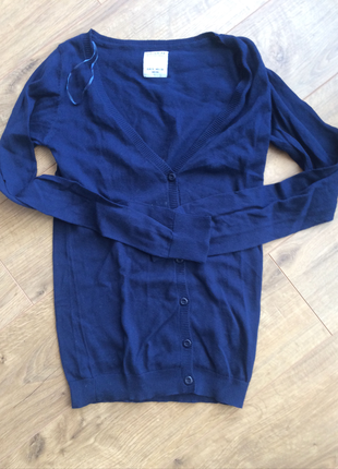 Pull and Bear Lacivert triko hırka