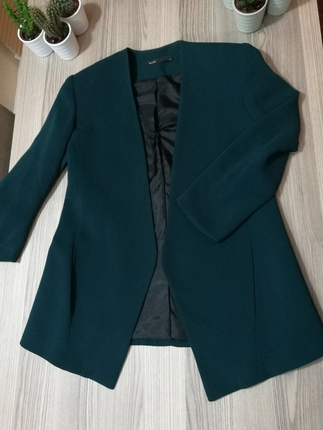 Koyu yeşil blazer