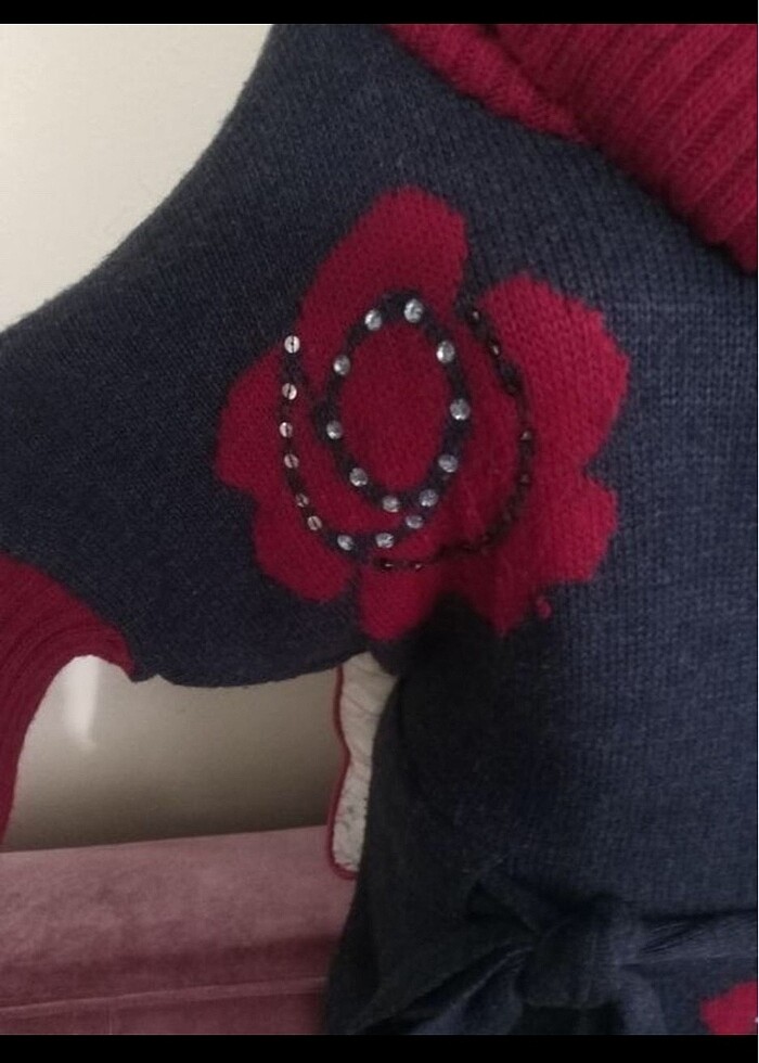 Tunik kazak örme boğazlı - Görsel 4