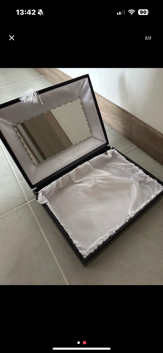 Vintage Siyah Damatlık Tasarımlı Kutu - Görsel 2