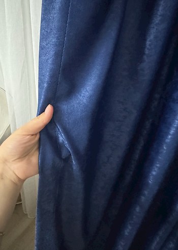 Parlak Lacivert Modern Perde - Görsel 2