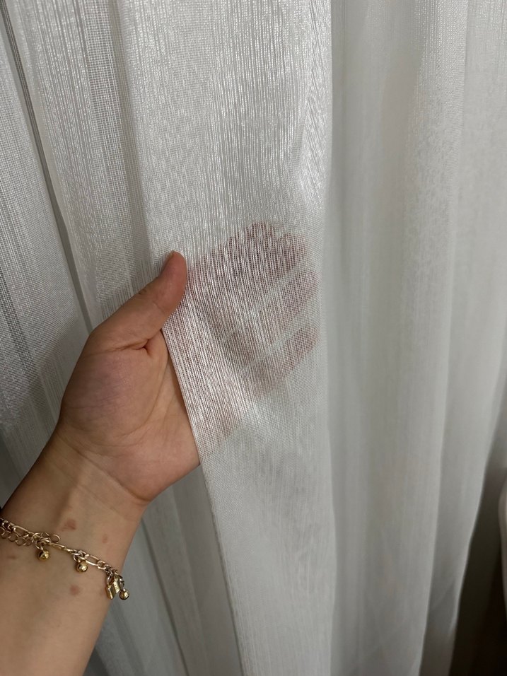 Beyaz Modern Düz Tül Perde - Görsel 3