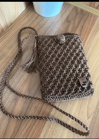 Püsküllü Örgü Bohem Kadın Çapraz Çanta - Görsel 4