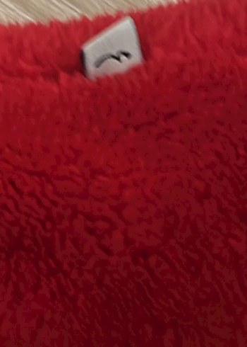 Kapüşonlu Kırmızı Fermuarlı Kadın Sweatshirt - Görsel 5