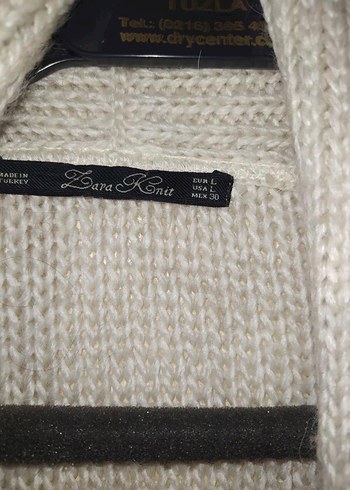 Ekru renk yünlü hırka - Görsel 3