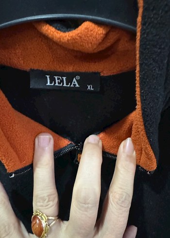 Siyah Fermuarlı Yarım Boğazlı kadın polar Sweatshirt - Görsel 2