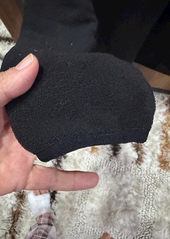 Siyah Fermuarlı Yarım Boğazlı kadın polar Sweatshirt - Görsel 4