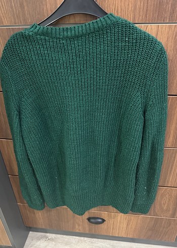 LC Waikiki Örgü Yeşil Kadın Kazak - Görsel 3