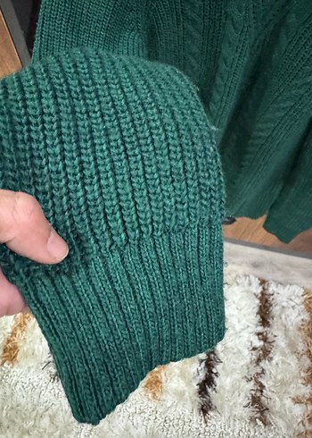 LC Waikiki Örgü Yeşil Kadın Kazak - Görsel 4