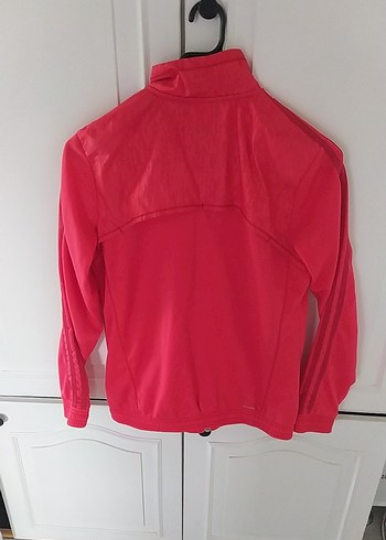 Adidas Kırmızı Fermuarlı Kadın Ceket - Görsel 5