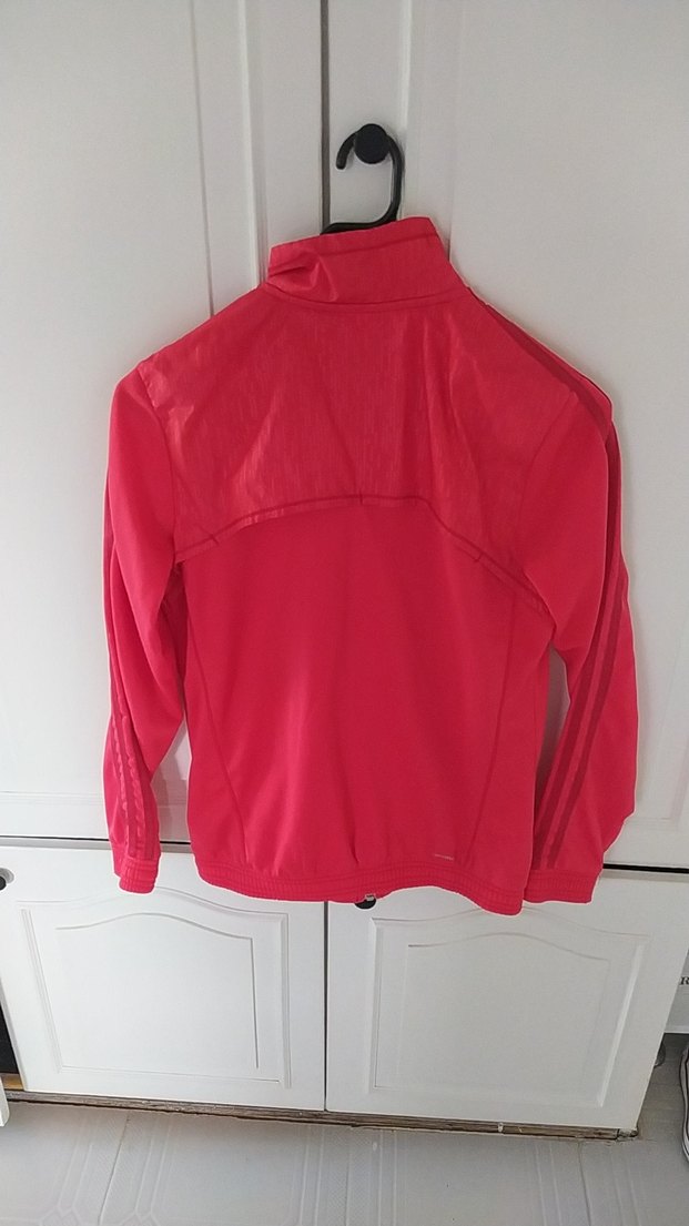 Adidas Kırmızı Fermuarlı Kadın Ceket - Görsel 5