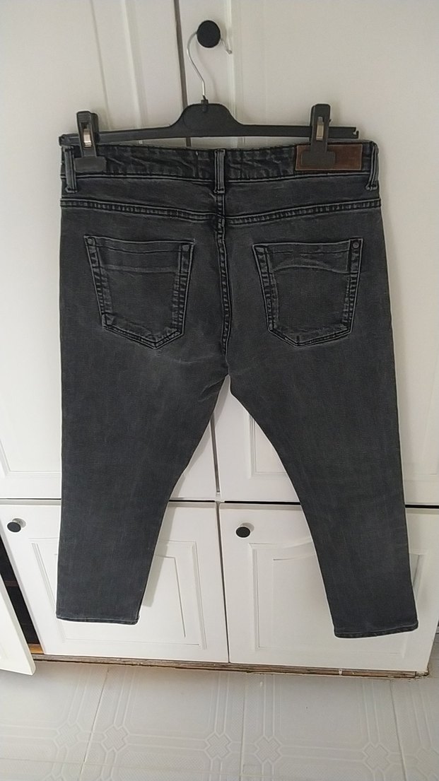Gri Regular Fit Erkek Denim Pantolon - Görsel 4