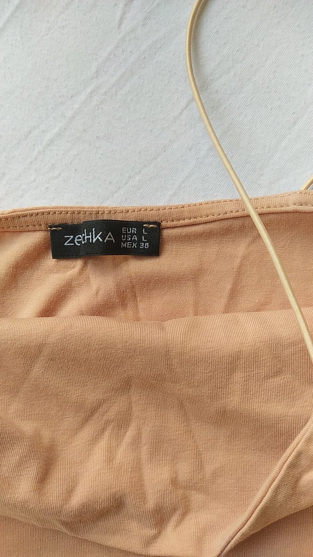 Bej İnce Askılı Mini Kadın Atlet - Görsel 3