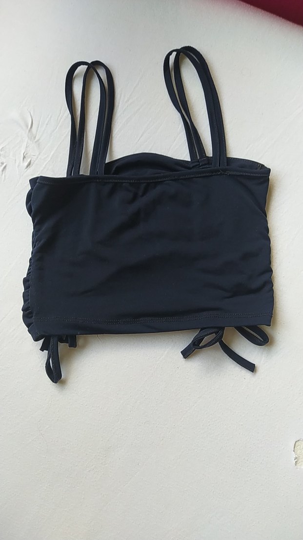 lacivert Strappy Mini Büstiyer - Görsel 3