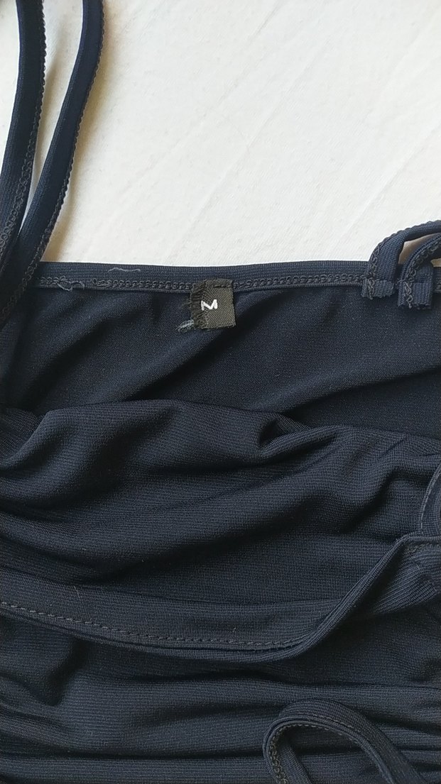 lacivert Strappy Mini Büstiyer - Görsel 4