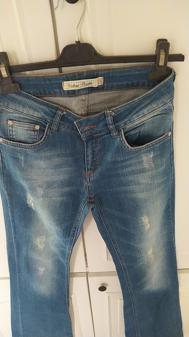 Kadın Mavi Denim Bol Kesim Jean - Görsel 2