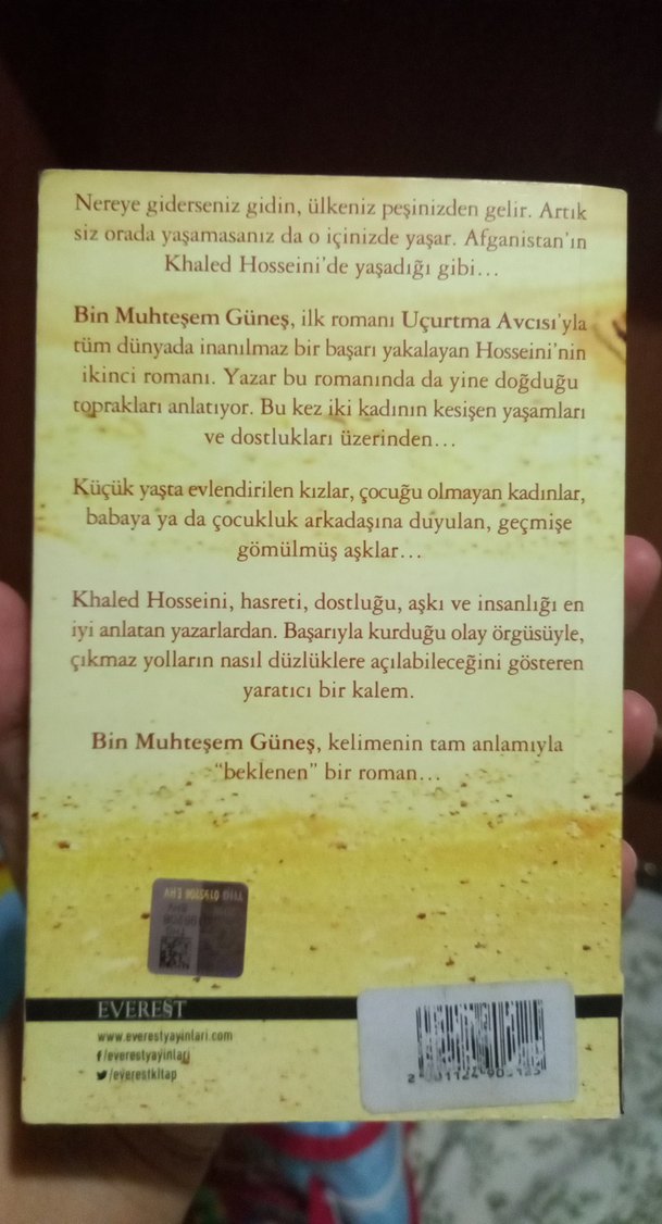Bin Muhteşem Güneş - Khaled Hosseini - Görsel 2