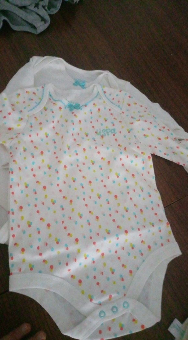 Beyaz Uzun Kollu Bebek Body Baskılı - Görsel 3