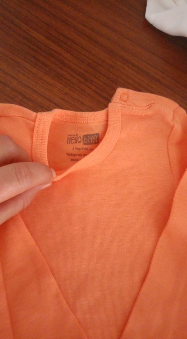 Uzun Kollu Pembe Bebek Body - Görsel 3