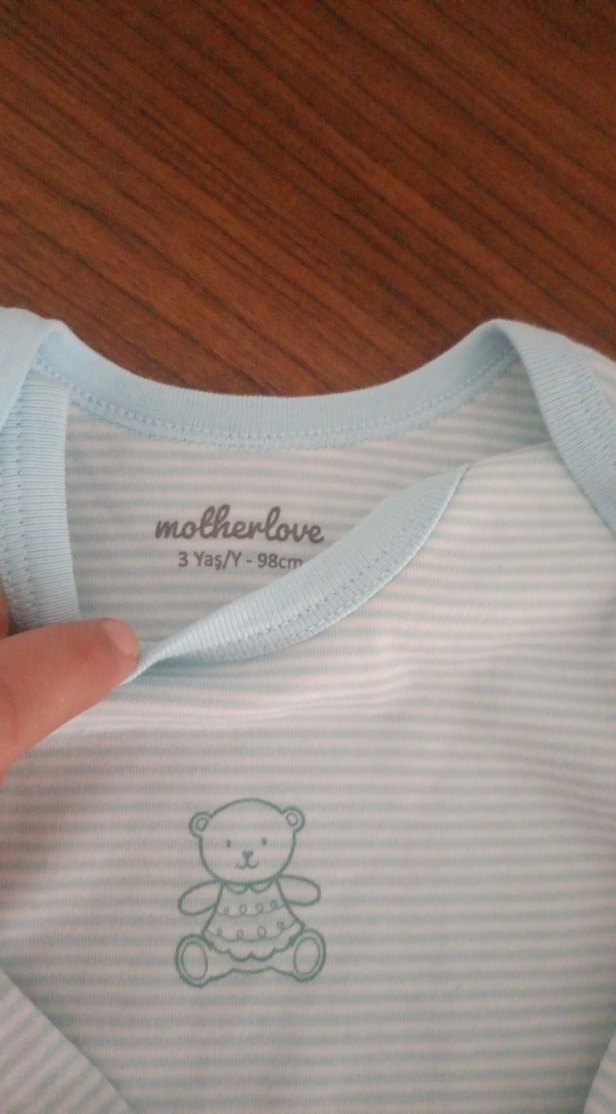 Uzun Kollu Pamuklu Bebek Body - Görsel 3