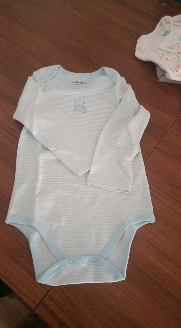 Uzun Kollu Pamuklu Bebek Body - Görsel 2