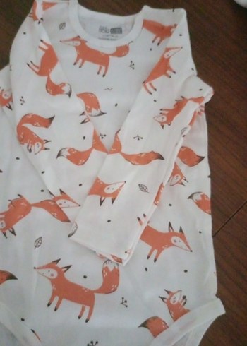 Beyaz Tilki Desenli Çocuk Atlet - Görsel 2