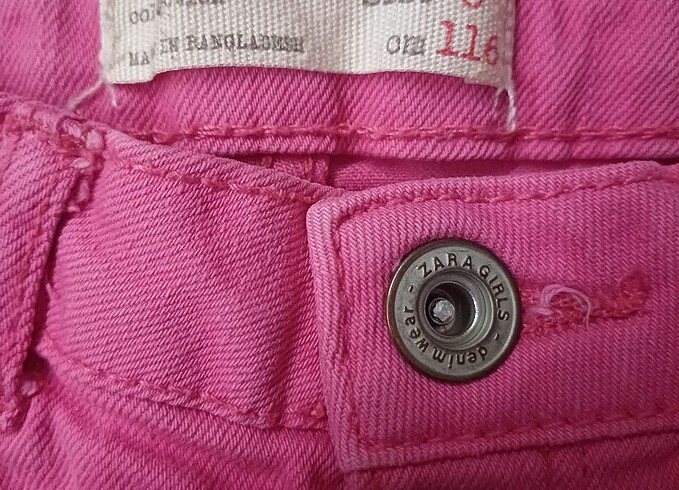 Zara Zara 6 Yaş Pembe Kot Şort