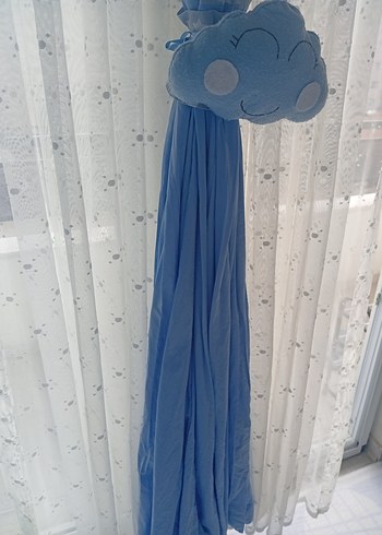 Modern Klasik Mavi Batik Desenli Perde - Görsel 3