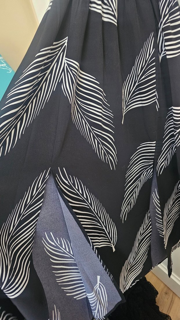 V Yaka YIRTMAÇLI Bohem Elbise - Görsel 5