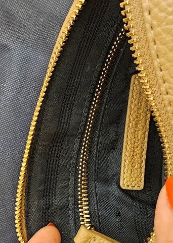 Tommy Hilfiger Bej Deri Kadın Çapraz Çanta - Görsel 7