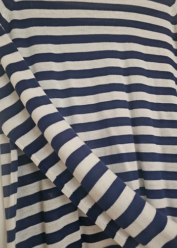 Zara çizgili çok ince Triko Kazak - Görsel 2