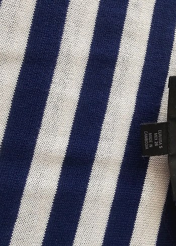 Zara çizgili çok ince Triko Kazak - Görsel 5