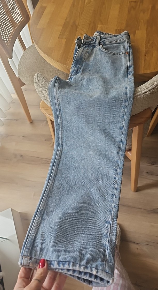 Mango yüksek belli mom jeans - Görsel 5