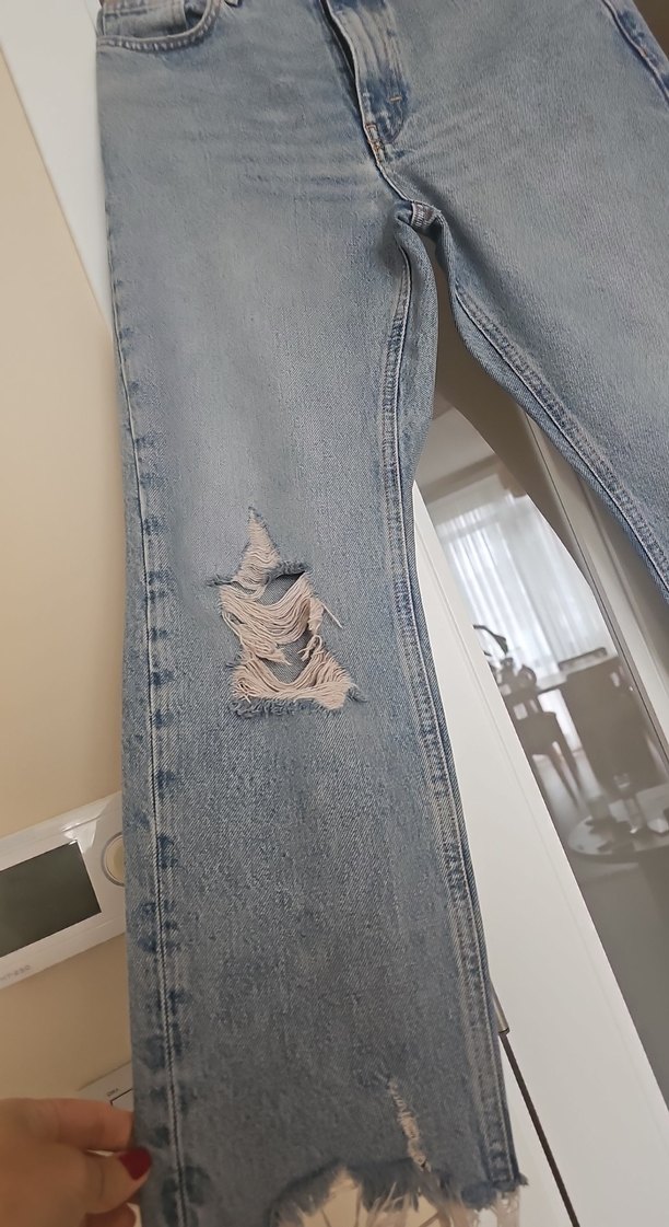 Mango Yırtık Detaylı Jeans - Görsel 2