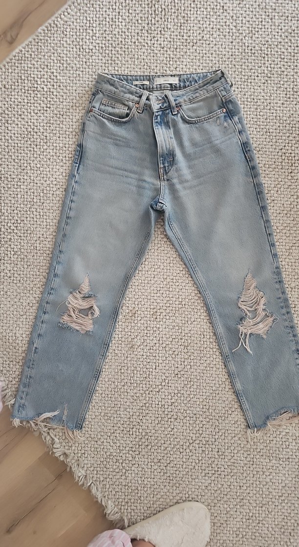 Mango Yırtık Detaylı Jeans - Görsel 5